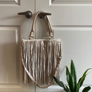 Steve Madden Rose Gold Fringe Purse